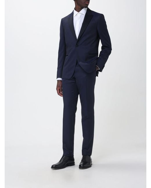 Zegna Blue Wool And Mohair Tuxedo for men