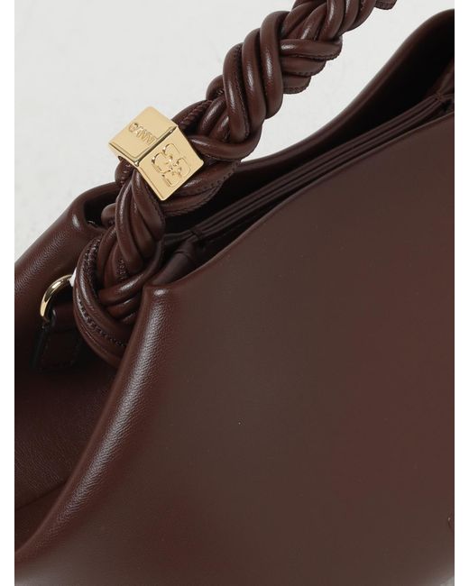Ganni Brown Bou Recycled Leather Bag