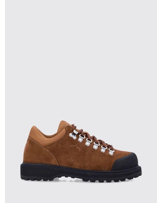 Diemme Brown Cornaro Suede Hiking Boots With Padded Ankle And Rubber Sole