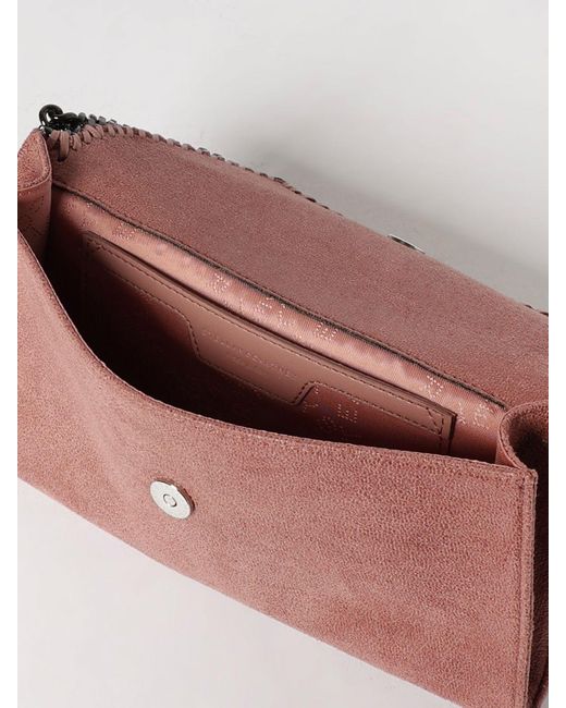 Stella McCartney Pink Falabella Eco Shaggy Deer Mini Crossbody Bag