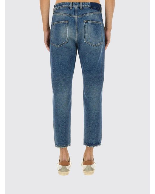 Golden Goose Deluxe Brand Blue Happy Cotton Jeans for men