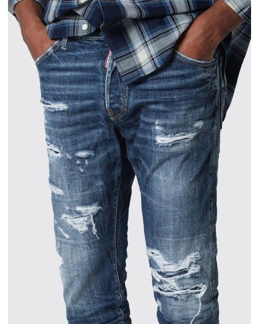 DSquared² Blue Cool Guy Slim Fit Jeans for men