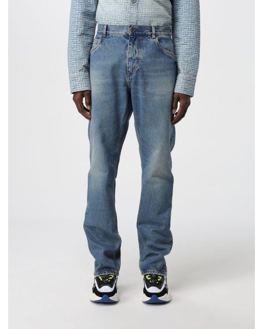 Jeans Balmain pour homme en coloris Blue