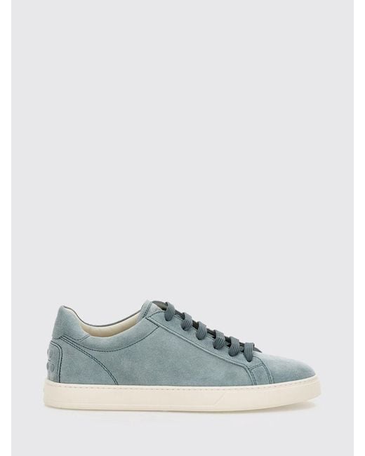Tod's Blue Suede Sneakers for men
