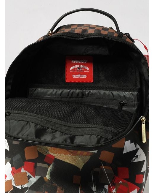 Sprayground Multicolor Kung Fu Panda Po Checker Print Backpack With Laptop Pocket for men