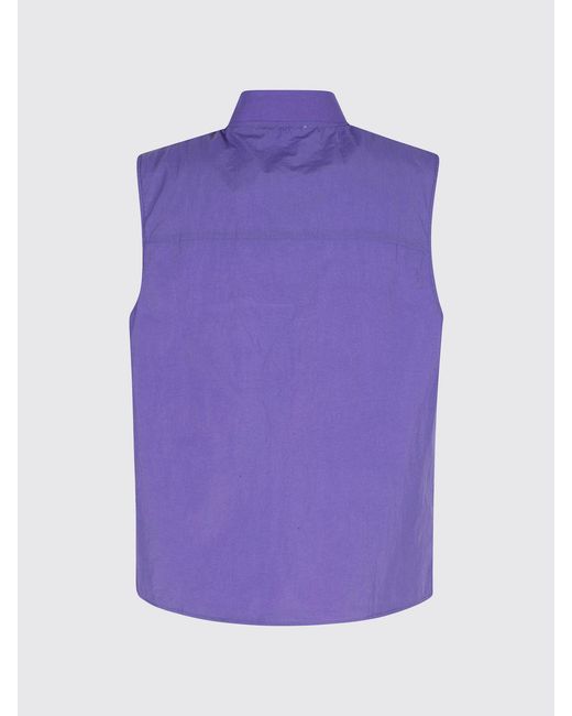 Autry Purple Nylon Bomber Vest With Logo