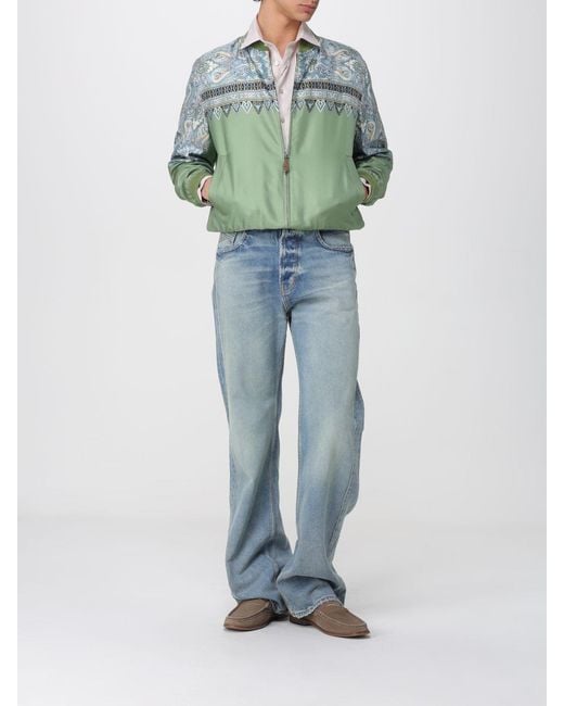 Etro Gray Linen Shirt for men