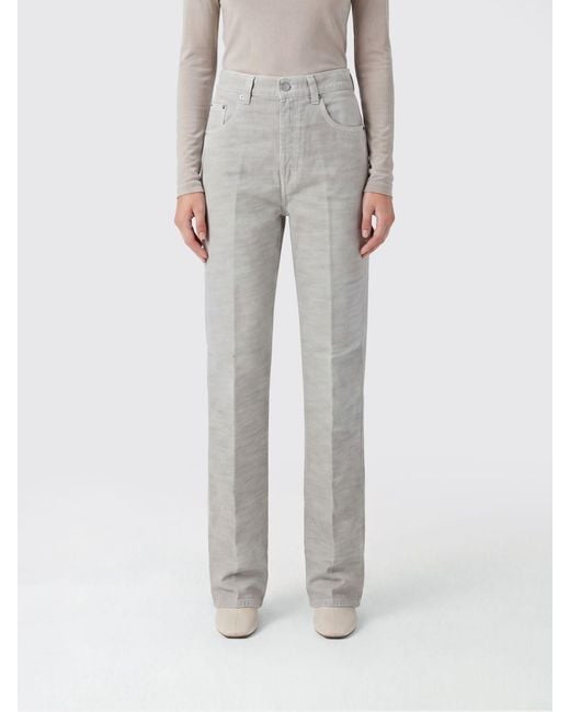Haikure Gray Cotton Denim Palazzo Jeans
