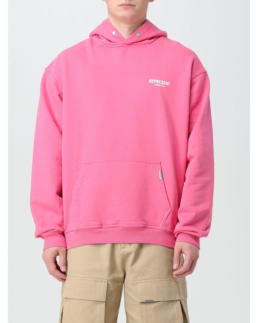 Represent Pink Sweatshirt for men