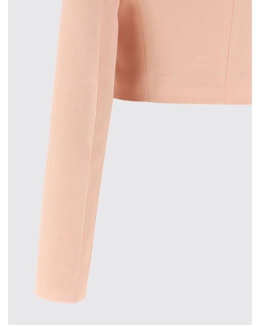 Alberta Ferretti Blue Wool Blend Crop Jacket