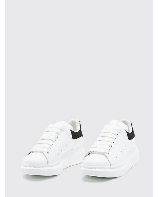 McQueen White Oversize Leather Sneakers