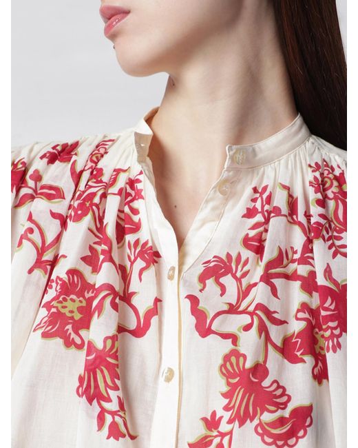 Etro Blue Paisley Print Cotton Shirt