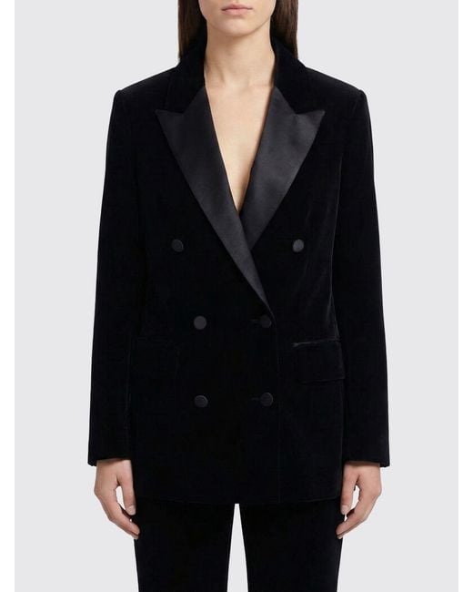 Golden Goose Deluxe Brand Black Double-Breasted Tuxedo Blazer