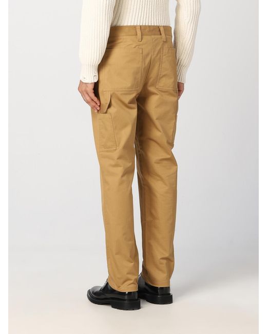 Burberry Natural Cargo Pants In Cotton for men