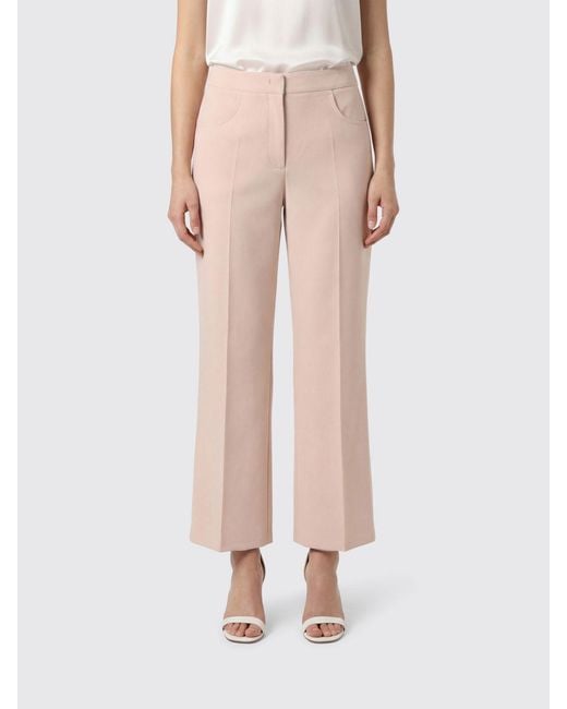 Jil Sander Pink Wool Cropped Trousers