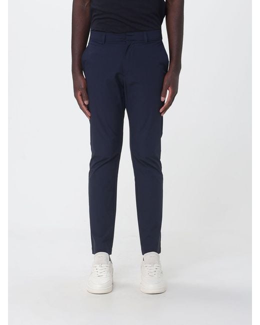 EA7 Blue Stretch Jersey Chino Trousers for men