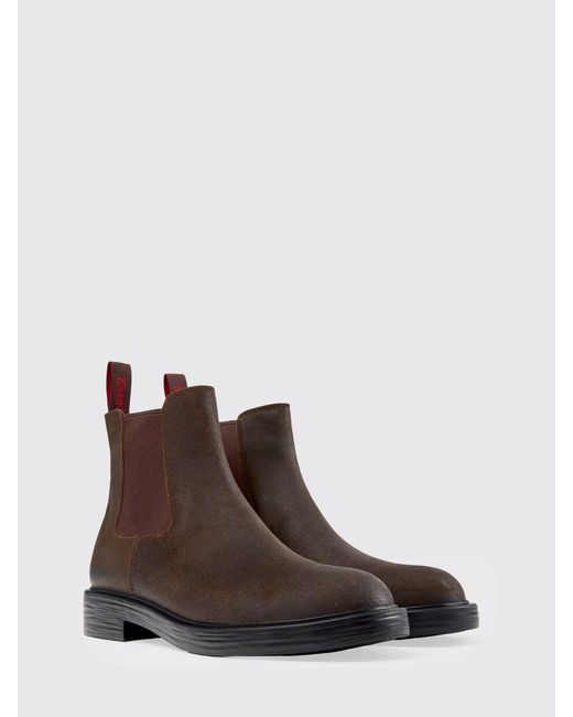 Camper Brown Dean Suede Ankle Boots for men