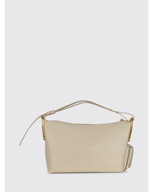 Marc Jacobs Natural Scene Leather Tote Bag With Laminated Double J Logo
