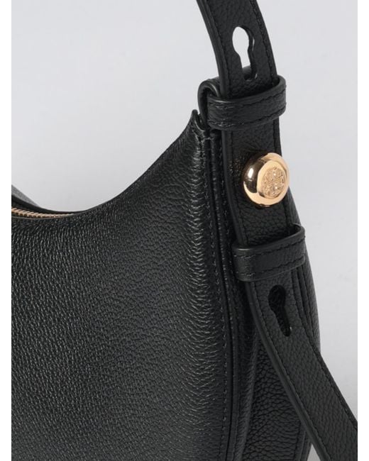 Tory Burch Gray Romy Grained Leather Bag