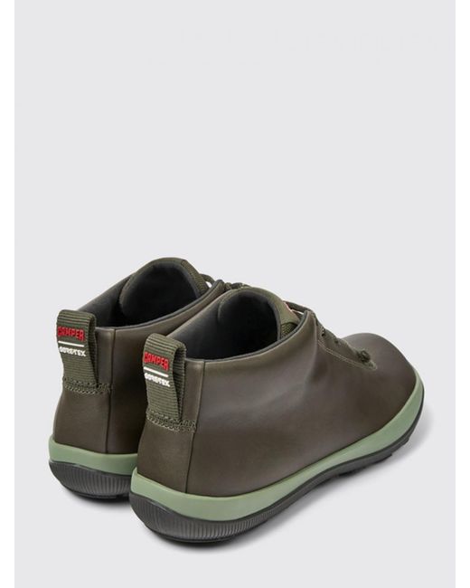 Camper Green Flat Ankle Boots