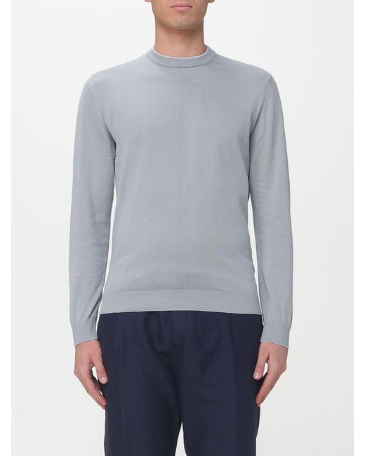 Eleventy Blue Basic Crew-Neck Top for men