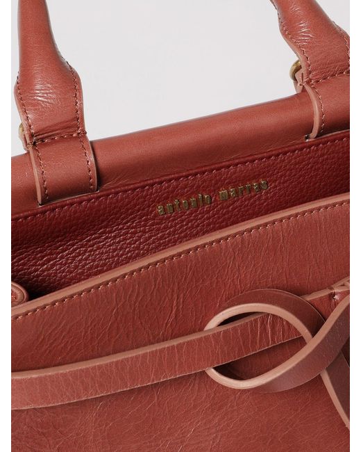 Antonio Marras Pink Tumbled Leather Handbag