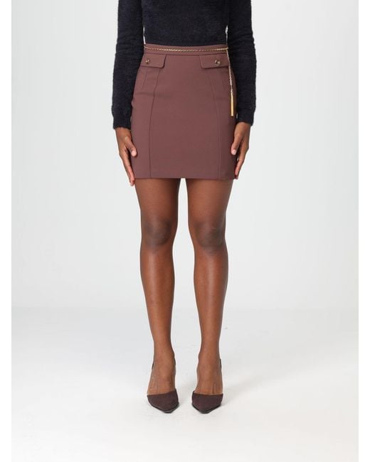 Elisabetta Franchi Brown Skirt