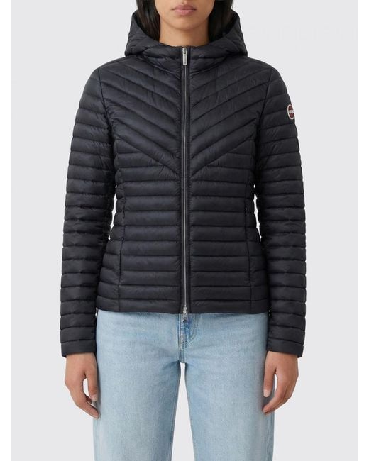 Colmar Blue Padded Nylon Hooded Down Jacket