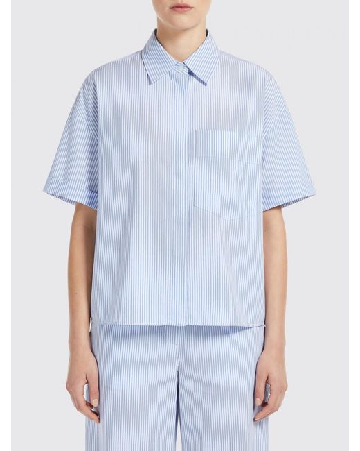 Dondup Blue Striped Cotton Casual Shirt