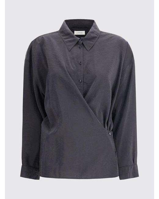 Lemaire Blue Silk Blend Shirt