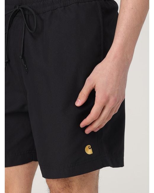 Carhartt Black Chase Swim Trunks Quickdrying for men