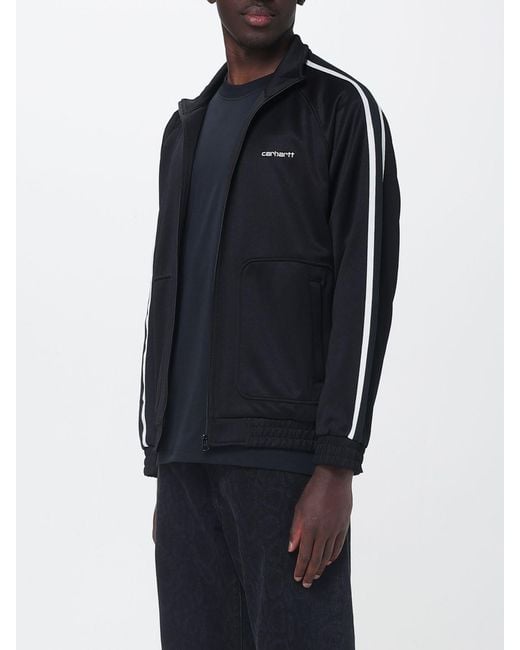 Carhartt Blue Cotton Blend Zip Hoodie for men