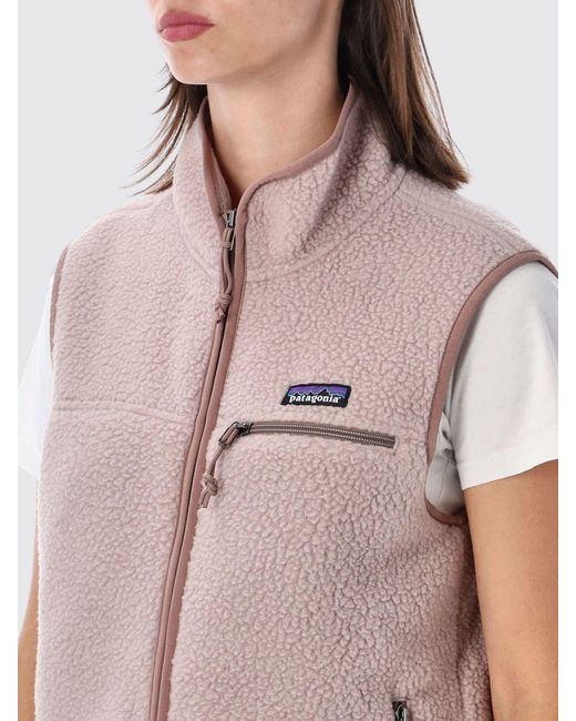 Patagonia Blue Classic Retro-X High-Neck Fleece Vest With Zip Pockets