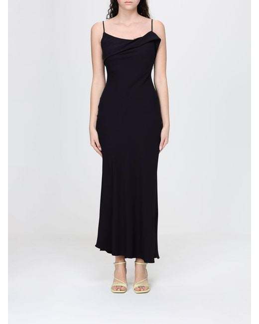 Hanita Blue Asymmetric Dress