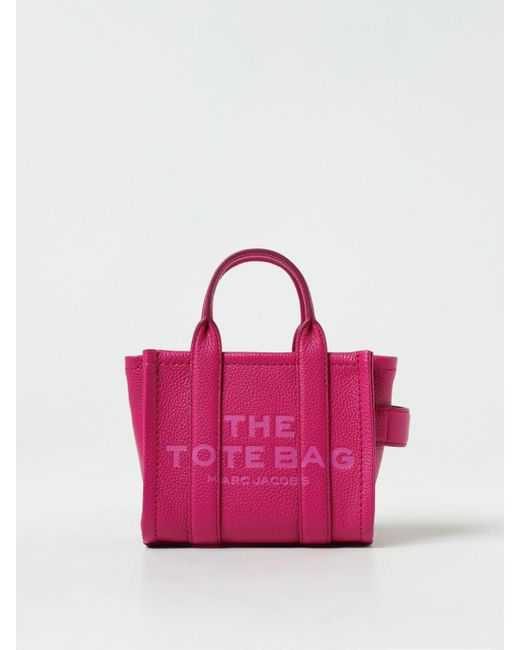Borsa The Tote Bag in pelle a grana di Marc Jacobs in Pink