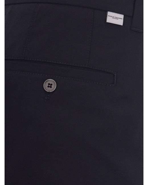 Paolo Pecora Blue Pants for men