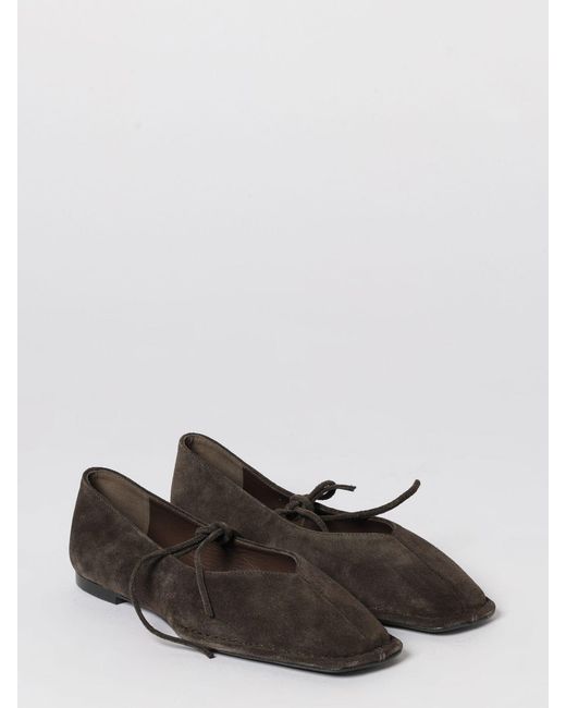 Alohas White Sway Suede Ballerinas