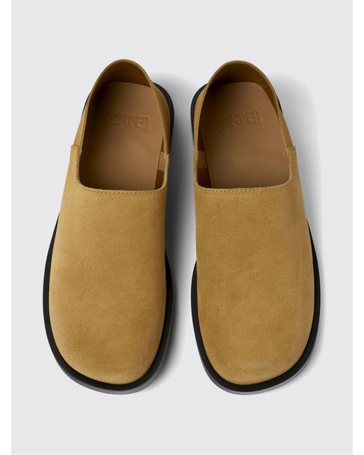 Camper Brown Don Suede Loafers for men