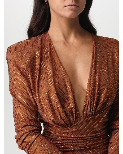 Alexandre Vauthier Brown Dress