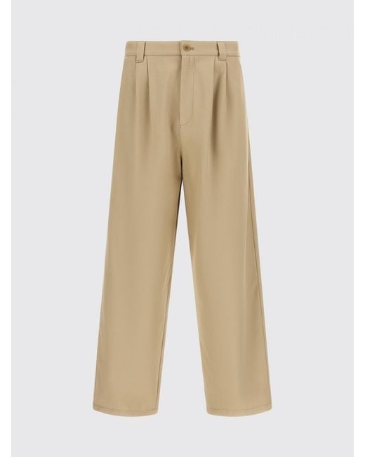 A.P.C. Natural Ricky Wide-Leg Pleated Cotton Trousers for men