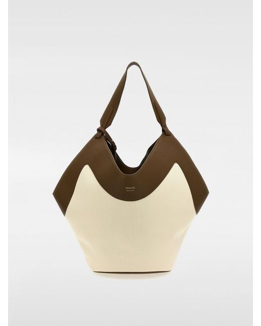 Borsa Medium Lotus di Khaite in Natural