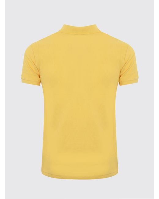 Polo Ralph Lauren Yellow Cotton Polo Shirt With Pony Logo for men