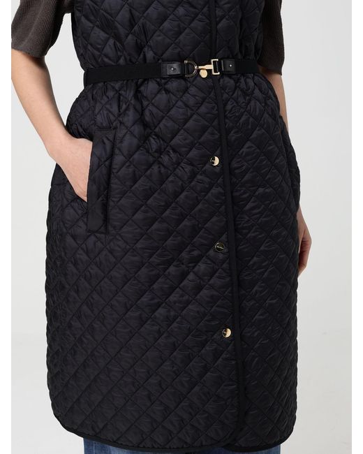 Max Mara Blue Camille Quilted Nylon Vest
