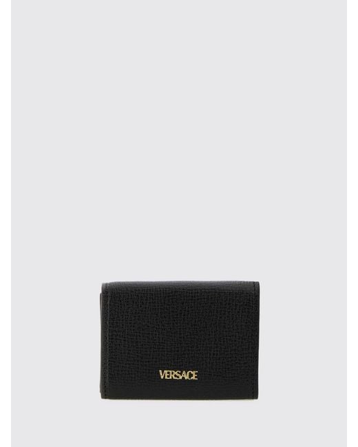 Versace White Medusa Biggie Grained Leather Wallet for men