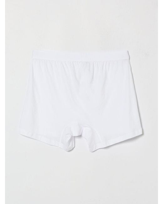 Comme des Garçons White Comme Des GarÇ Ons Cotton Boxer Shorts With Elasticated Waistband for men