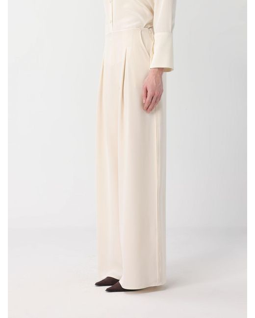 Max Mara Pure Natural Pure Stretch Silk Palazzo Trousers Max Mara