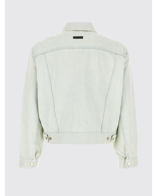 Fear Of God Gray Bleached Shirt Jacket With A Classic Collar for men