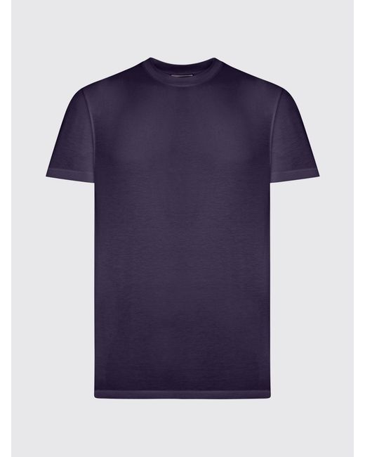 T-Shirt Basic di Tom Ford in Blue da Uomo