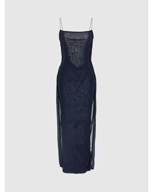 Jacquemus Blue Viscose Dress