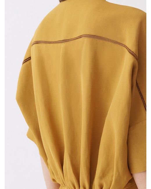 Fabiana Filippi Yellow Viscose Blend Dress